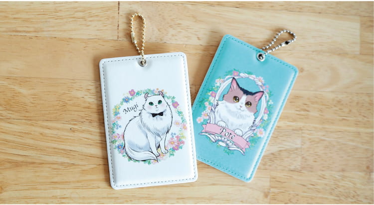 似顔絵ICカードケースの商品イメージ