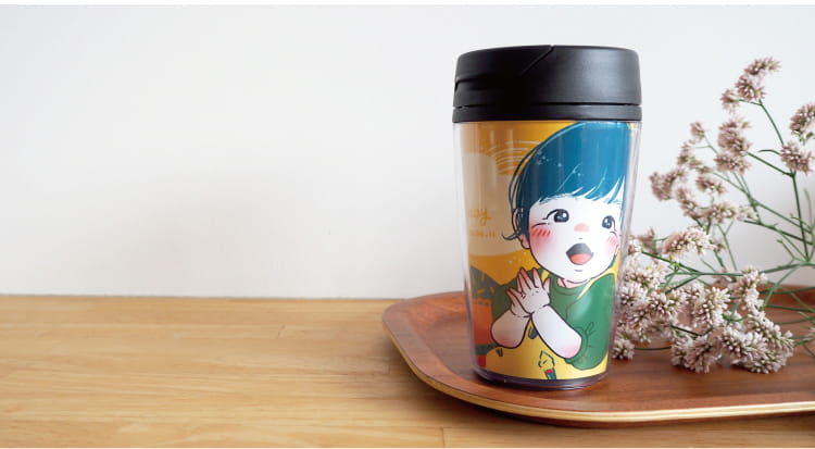 似顔絵のタンブラーの商品イメージ