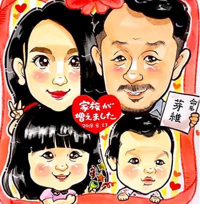 「はるか」作の似顔絵