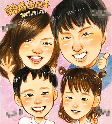 「きのみ」作の似顔絵