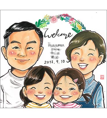 「トミー」作の似顔絵