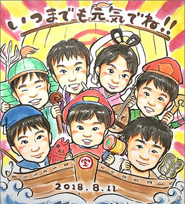 「YURI」作の似顔絵