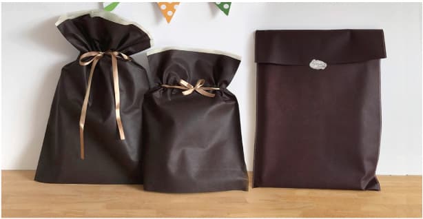 ラッピング写真 ご注文のサイズによってラッピングの形状が変わります