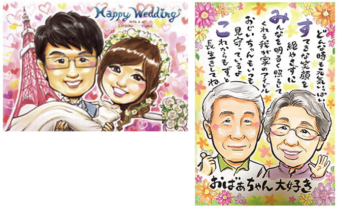 YURIの似顔絵サンプル