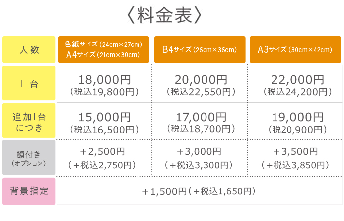 金井かすみの料金表