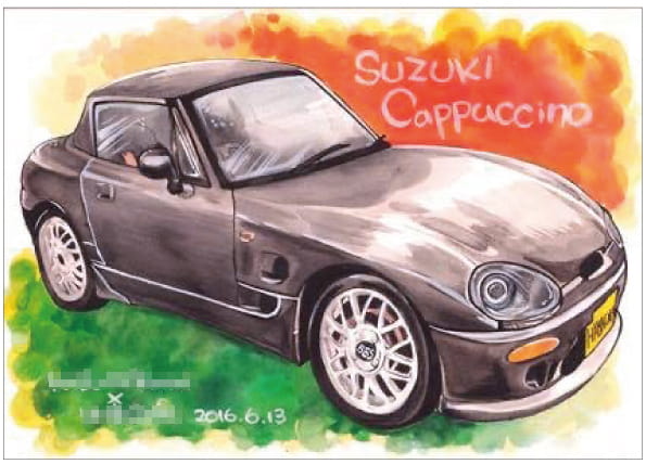 金井かすみの車イラスト