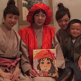 「黒木」が担当したお客様と似顔絵のお写真