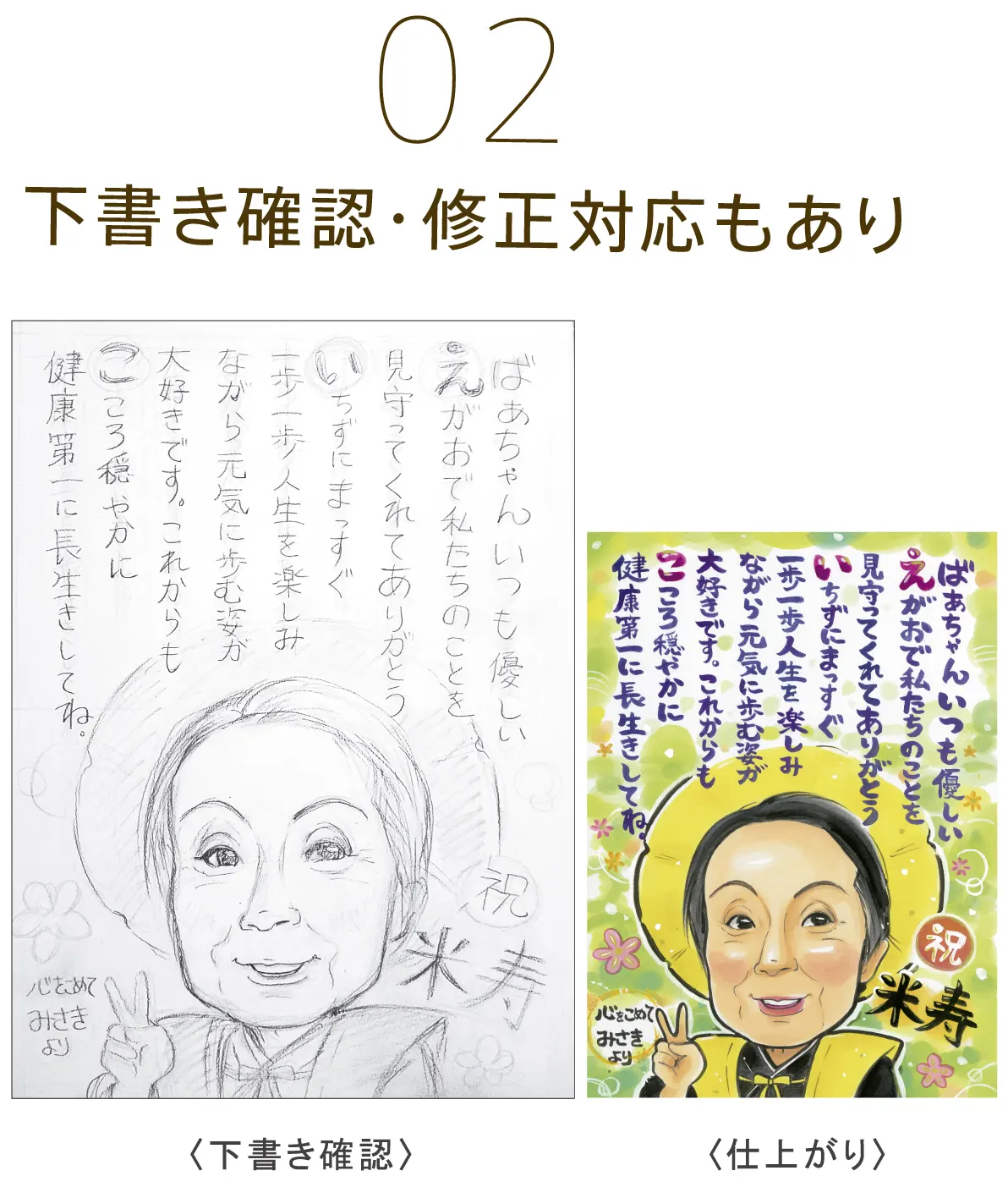 02 下書き確認・修正対応もあり