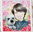 犬の似顔絵