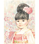 Mamoru作の鉛筆画の卒業祝い似顔絵