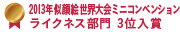 2013年似顔絵世界大会ミニコンベンションライクネス部門 3位入賞