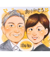 「きのみ」作の似顔絵サンクスボード